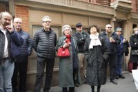 Touring rowhouses with Li Jie and Tess Johnston