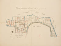 The French Concession's edge, drawn in 1900