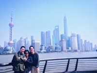 With mom and my brother