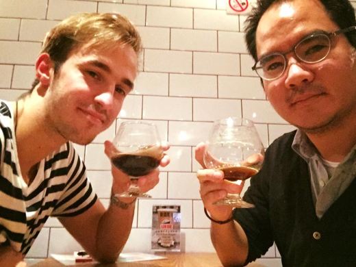 Drinking in Beijing with Maks