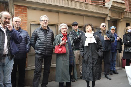Touring rowhouses with Li Jie and Tess Johnston