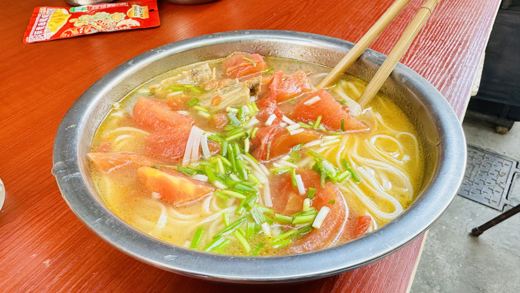 The noodles Teacher Hu always makes