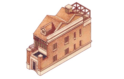 One renovated house, isolated