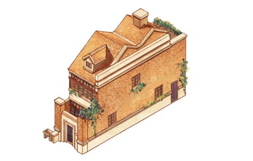 The same house, before the vines were cleared