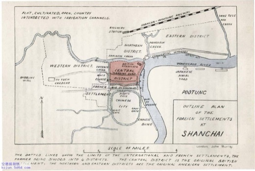 The whole settlement, in outline