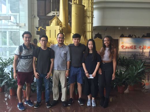 At the Urban Planning Museum with international students