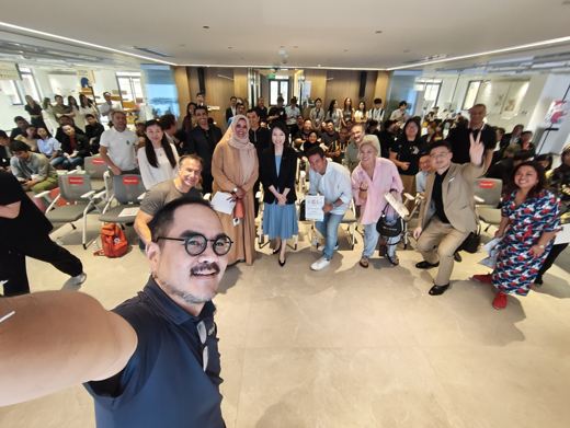 With colleagues at Tomorrow City Shanghai