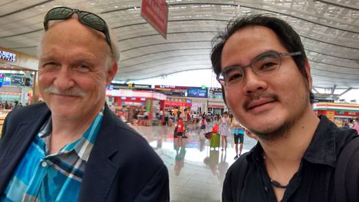 With a professor from the University of Virginia