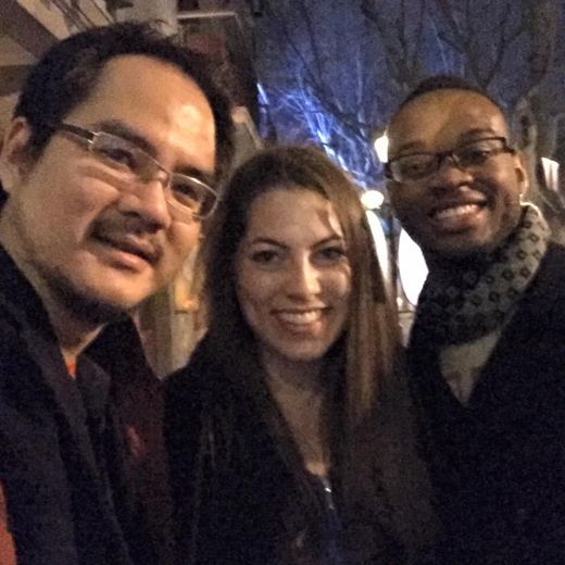 With Harvard students Athena Bowe and Stephane Fouché