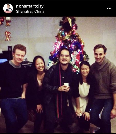 Christmas at Fudan, with students